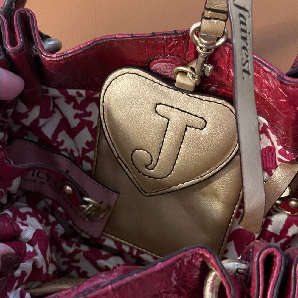 Juicy Couture Burgundy Shoulder Bag - Picture 3 of 5